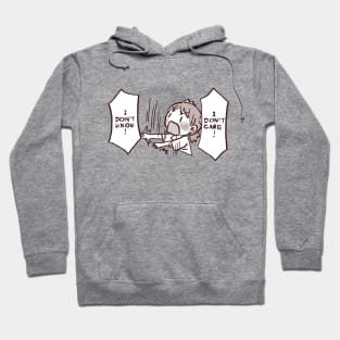 I don't know I don't care yotsuba tantrum meme Hoodie